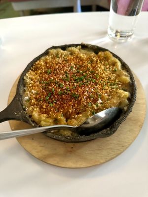 Green chile mac   at Cadence in New York City