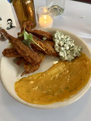 Fried pickled okraa  at Cadence in New York City