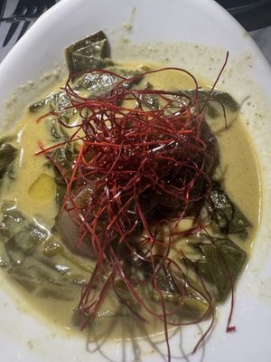 Curry collards  at Cadence in New York City