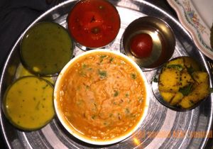 special thali at Khana Khazana in Bangkok