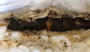 Mushroom kabob might not look like much but it is sooo delicious    at Uca's Kitchen & Rastafarian Cultural Center in St Croix