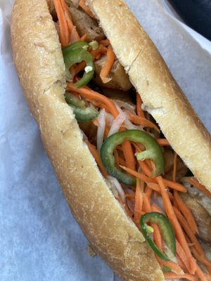 Banh Mi with tofu, minus cucumber and cilantro per my personal tastes :) at Vermicelli Vietnamese Cuisine in Jackson