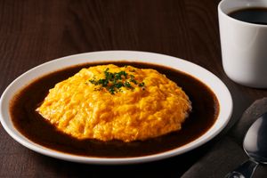 [GlutenFree] Omelet Rice with Demiglace - It is a healthy meal that is gluten-free, cholesterol-free, as well as 100% plant-based ingredients. at 2foods - Ark Hills in Tokyo