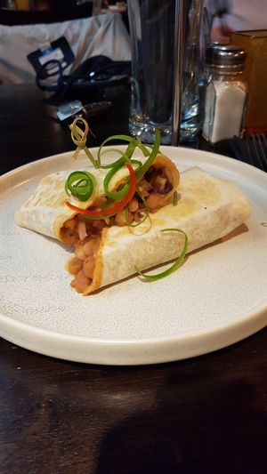 Breakfast Burrito at Monsoon Restaurant at Rainforest in Franz Josef Waiau