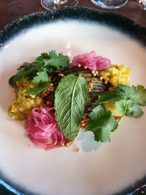 AMA-experience grilled avokado at Ama Nikkei Restaurang & Rooftop Bar in Helsingborg