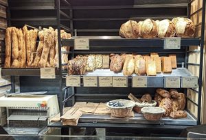 bread, baguettes at Land & Monkeys - Pernety in Paris