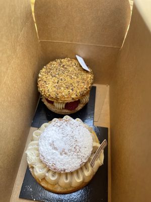  Vegan tartlet and macaron pastry   at Land & Monkeys - Pernety in Paris