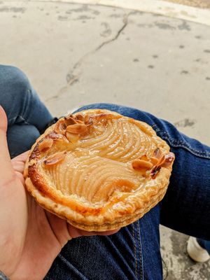 Pear tart  at Land & Monkeys - Pernety in Paris