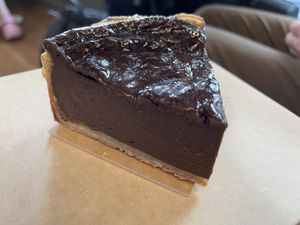 Flan chocolat   at Land & Monkeys - Pernety in Paris