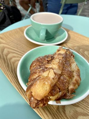 Croissant aux amandes  at Land & Monkeys - Pernety in Paris