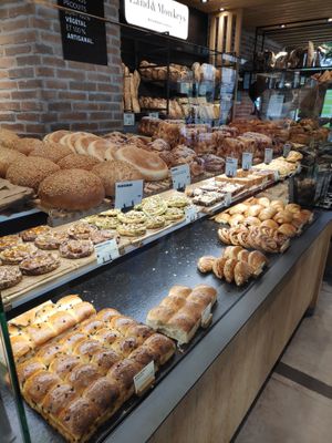 Bread selection at Land & Monkeys - Pernety in Paris