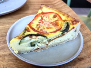 Quiche at Land & Monkeys - Pernety in Paris