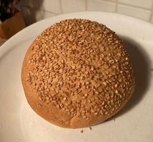 Burger bun at Land & Monkeys - Pernety in Paris