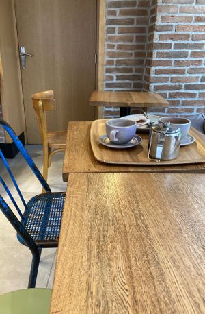 Interior seating  at Land & Monkeys - Pernety in Paris