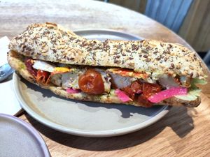 Mediterranean sandwich at Land & Monkeys - Pernety in Paris