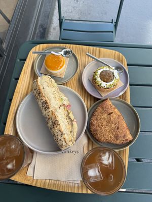 Apple pie and mango cheese cake were amazing   at Land & Monkeys - Pernety in Paris