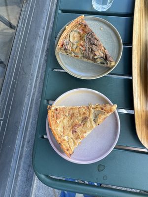 Ham quiche was absolutely a star!  at Land & Monkeys - Pernety in Paris