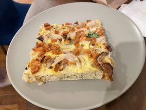 Focaccia  at Land & Monkeys - Pernety in Paris