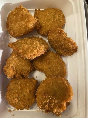 Crispy soy nuggets at Vegetarian Palate in Brooklyn