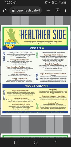  at Berry Fresh Cafe in Stuart