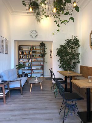 Coffea seating space at Coffea in Berlin