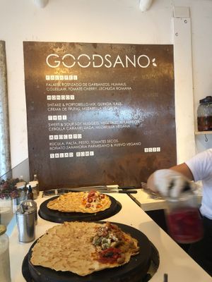 Wraps/salads options. All vegan at Sana A Rou in La Barra