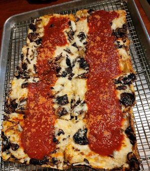 the vegan woodlands at Underground Pizza Company in Baltimore