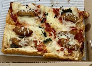 Vegan chicken parm   at Underground Pizza Company in Baltimore