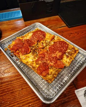 Fauxnivore (Vegan Meatlovers) at Underground Pizza Company in Baltimore