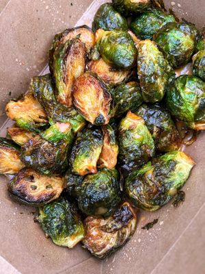 Maple sriracha aioli brussel sprouts 😍 at PiANTA in Providence