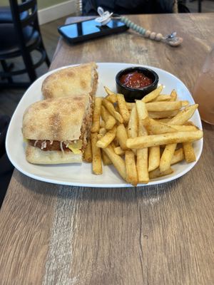 Chicken parm  at PiANTA in Providence