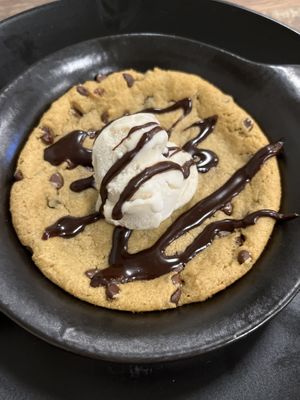 Cookie skillet with vanilla bean ice cream  at PiANTA in Providence
