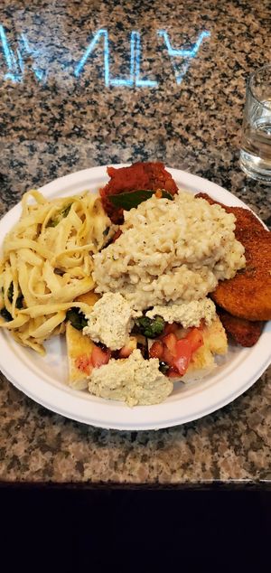 Classic vegan Italian dinner buffet #Veganuary at PiANTA in Providence