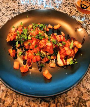 Classic Italian bruschetta #Veganuary at PiANTA in Providence