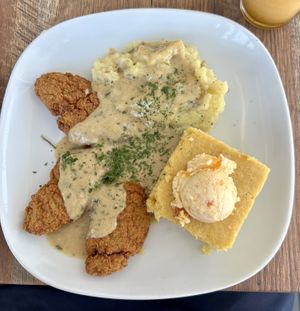 Chicken fried steak  at PiANTA in Providence