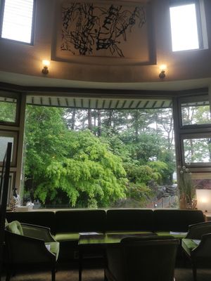 The views! at Le Pain De Daniel パンダニエル in Fujikawaguchiko