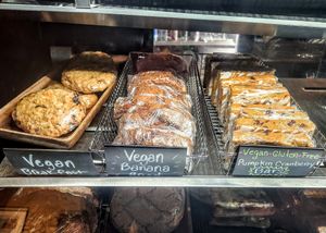 Vegan Breakfast Cookie, Vegan Banana Bread, Vegan Pumpkin-Cranberry Bars at Blackbird in Topeka