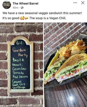 New veg options at The Wheel Barrel in Topeka