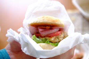 Vegan Cheese Burger at Cafe 36 [Michiru] in Hirosaki