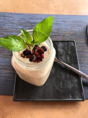 Overnight banana oats  at Alive! Cuisine in Lipa City