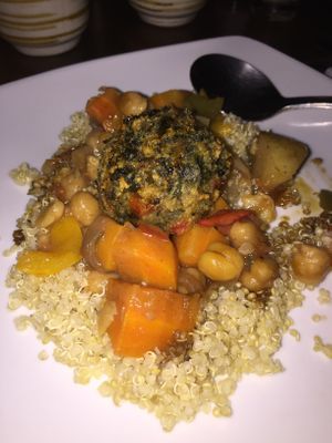 Chickpeas and curry at Alive! Cuisine in Lipa City