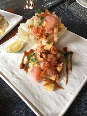 Pomelo Salad in Crispy Spring Roll Basket  at Alive! Cuisine in Lipa City