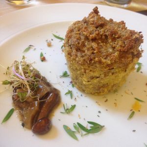 quinoa muffin at Zenzero in Bologna