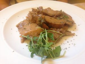 seitan scallopes at Zenzero in Bologna