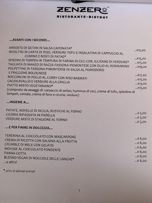   at Zenzero in Bologna