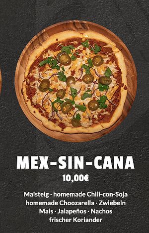 menu at Pizza Riotz in Muenster