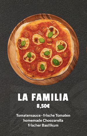 menu at Pizza Riotz in Muenster