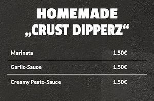 menu at Pizza Riotz in Muenster