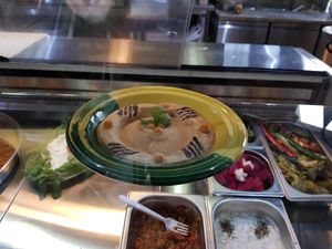 Home made Hummus/aubergine  at Yasmin Beirut  in Rotterdam