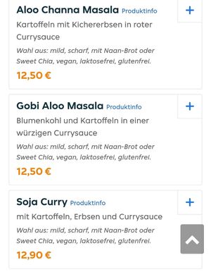 Vegane Gerichte II at Raj Mahal - Altona in Hamburg